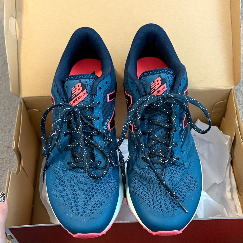 New Balance Navy and Pink Running Shoes